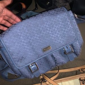 Coach Blue Laptop Bag